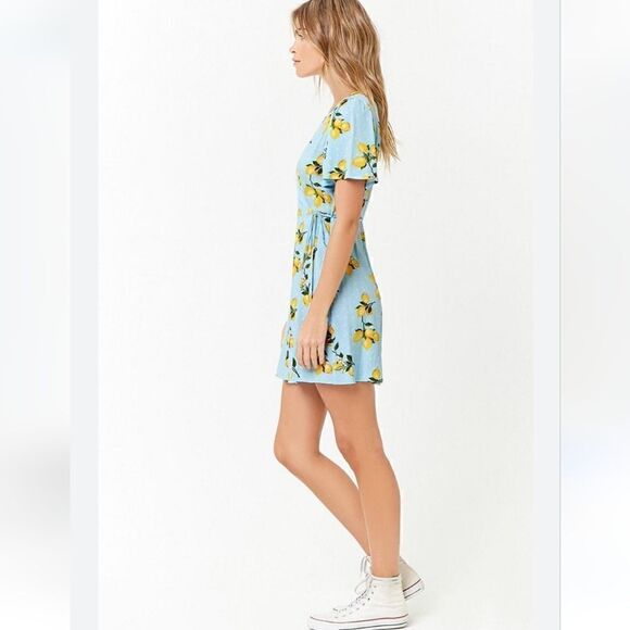Forever 21,lemon mini dress - Picture 2 of 3